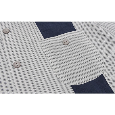 Camisa Retro Ami Khaki con Costuras en Contraste - Image 9