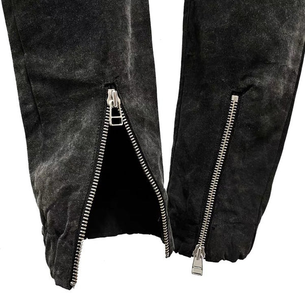 Pantalones Cargo Militares con Cierre y Cordón