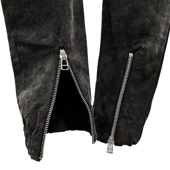 Pantalones Cargo Militares con Cierre y Cordón