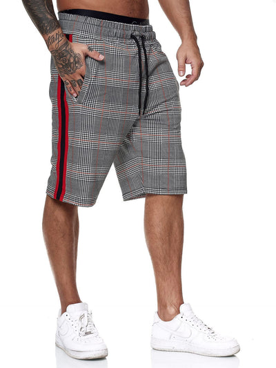 Pantalones Cortos de Cuadros para Hombre - Estilo Slim Fit Playa - Image 6