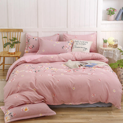 Juego de Cama Algodón Satinado de Cuatro Piezas con Funda Acolchada Reforzada - Image 32