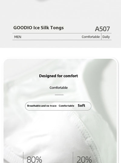 Bóxer Tipo Tanga Masculino Transpirable Ice Silk Cintura Baja Verano - Image 24