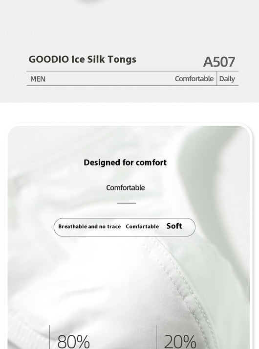 Bóxer Tipo Tanga Masculino Transpirable Ice Silk Cintura Baja Verano - Image 24