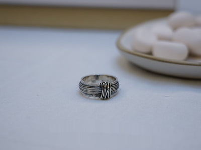 Anillo Vintage Tejido a Mano con Alambre Pulido para Hombre - Image 10