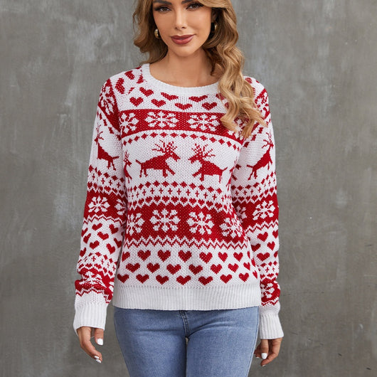 Suéter Navideño de Cuello Alto con Diseño de Muñeco de Nieve - Image 6