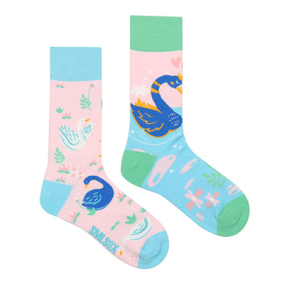Calcetines Retro Asimétricos para Parejas - Algodón Cómodo Unisex - Image 5