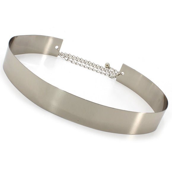 Cinturón Cadena Metálica para Vestidos - Accesorio Versátil para Mujer