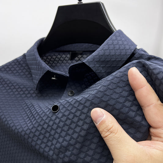 Polo Manga Corta Ice Silk Waffle para Hombre - Image 2
