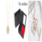 Colar Feminino Trevo de Quatro Folhas Deformado Destacável Estilo Explosivo Zircão Multi-Uso Pequeno Conjunto de Correntes Curtas para a Clavícula Love18