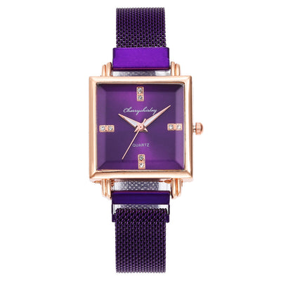 Reloj de Diamantes para Mujer con Cierre Magnético de Diseño Minimalista - Image 14