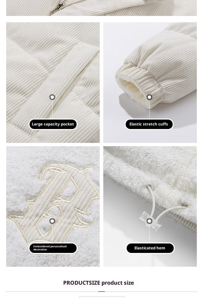 Abrigo Reversible de Cachemir y Algodón Acolchado - Diseño Holgado con Solapa Cálida - Image 19