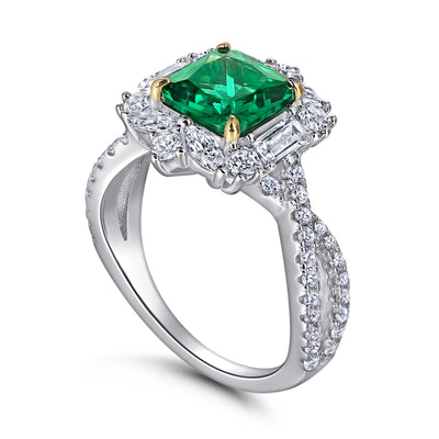 Anillo de Compromiso Abuela Princesa - Diseño Europeo y Americano - Image 4