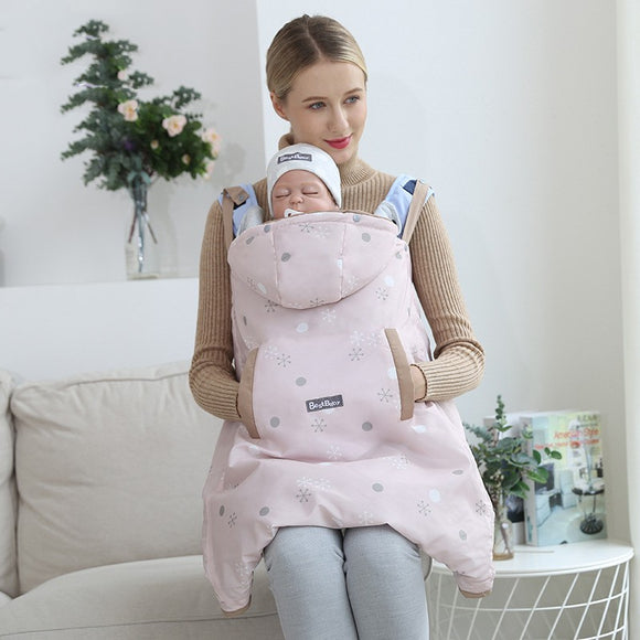 Mochila Portabebé con Cintura Acolchada - Abrigo Térmico para Otoño e Invierno