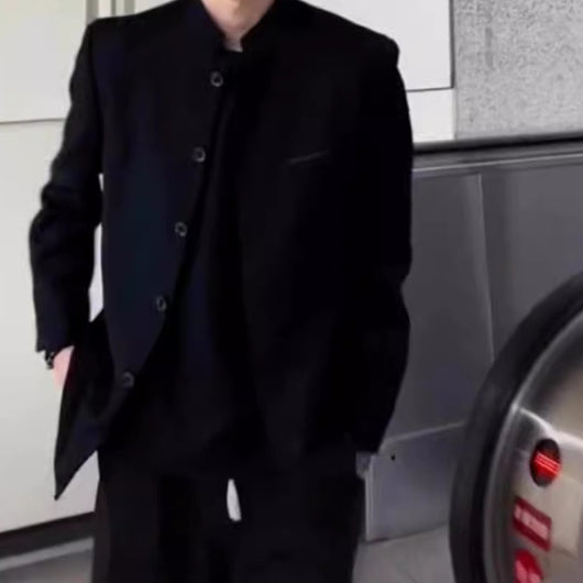 Blazer Casual Coreano Estilo Moderno Ajustado - Image 4