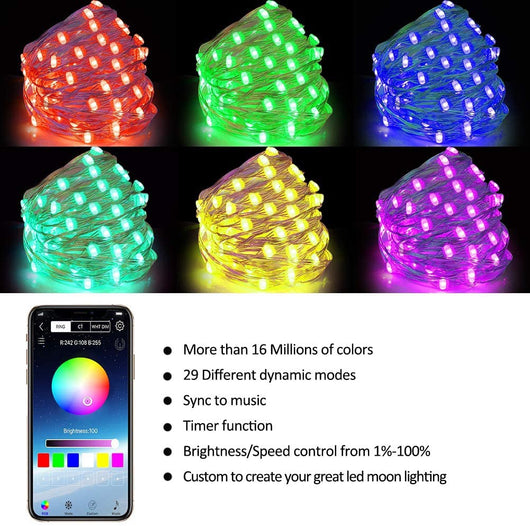 Luces LED Personalizadas para Árbol de Navidad - Cadena de Luces Decorativas - Image 23