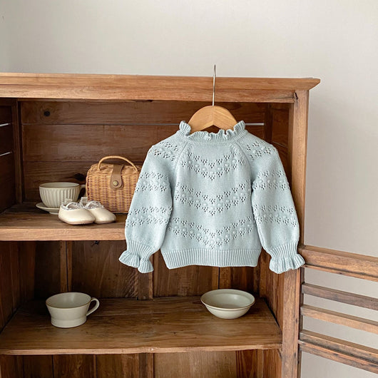 Cardigan Tejido Hueco Bordado Versátil - Image 13