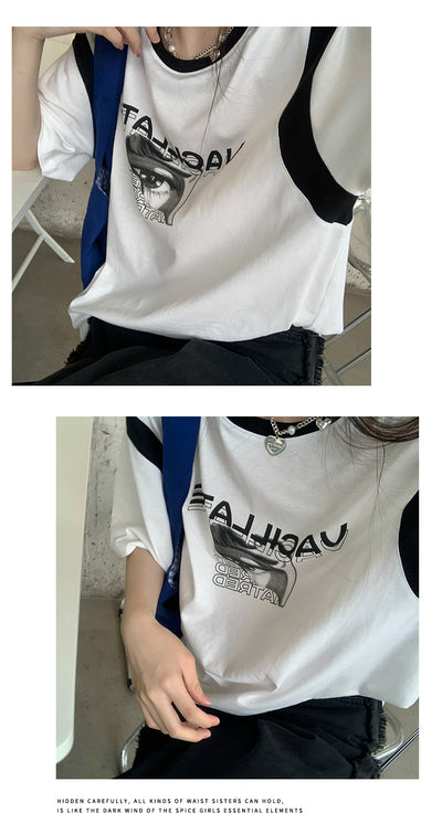 Playera Cómics para Mujer - Diseño Bicolor Fresco para Verano - Image 12