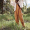 Jumpsuit Elegante de Mujer Cuello V con Bolsillos