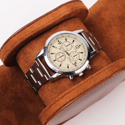 Estuche Organizador de Cuero para Relojes y Accesorios - Image 4