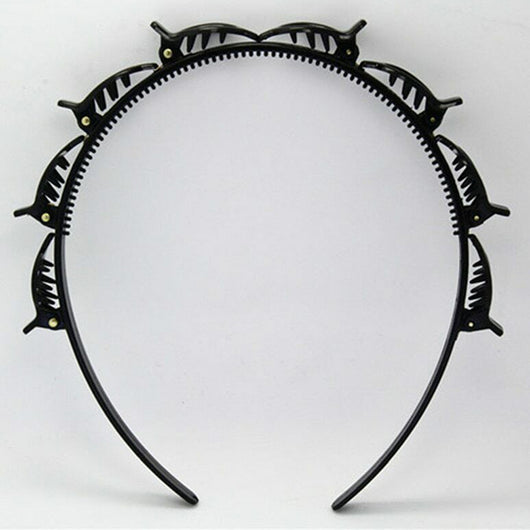 Diadema Doble Flequillo con Clips y Accesorios para el Cabello - Image 6