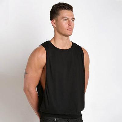 Musculosa Deportiva Suelta para Hombre con Abertura Lateral - Image 7