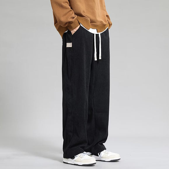 Pantalones Casuales Hombre Otoño Invierno - Corte Recto Pierna Ancha Moda Urbana