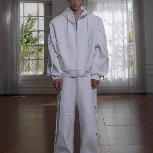 Sudadera con Capucha Oversize de Diseño Deconstruido y Cordón Ajustable - Image 15