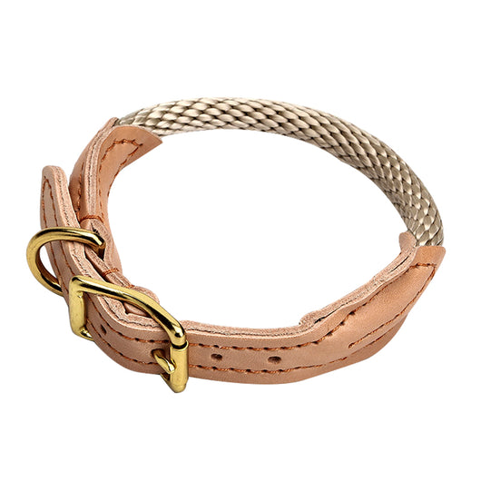 Collar Ajustable de Cuero Genuino y Nylon para Perro - Image 9