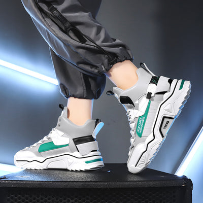Zapatillas Deportivas Altas para Hombre con Combinación de Colores - Image 5