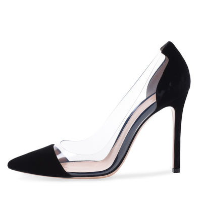 Zapatos de Tacón Alto Puntiagudo con Detalles en PVC - Image 14