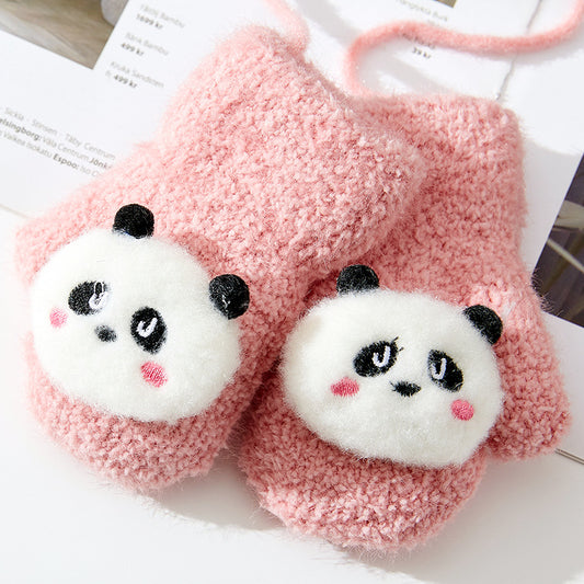Guantes Cálidos para Bebé con Diseño Cartoon - Manoplas de Invierno