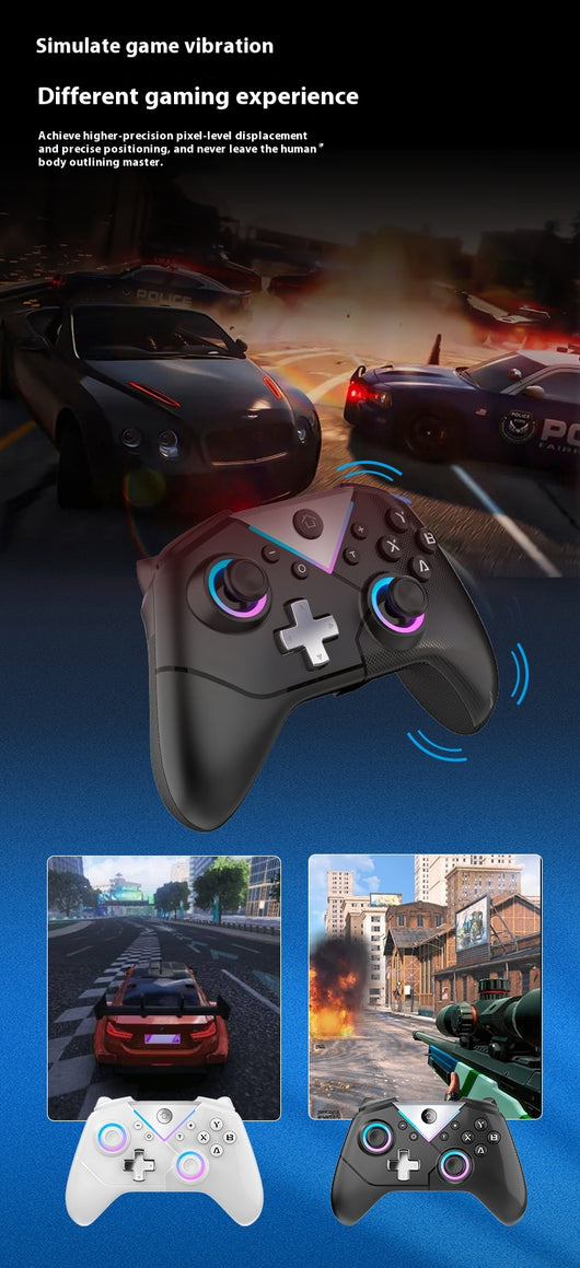 Control Inalámbrico Bluetooth con Vibración Hall Trigger para Nintendo Switch - Image 16