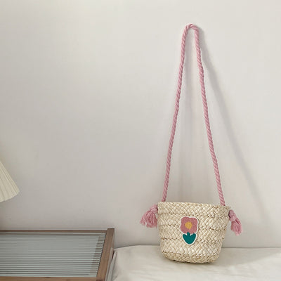 Bolsa Mensajera Infantil Tejida a Mano en Fibra Natural - Image 9