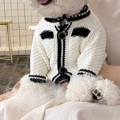 Cardigan Tejido a Rayas para Perros - Abrigo Cómodo y Elegante - Image 8