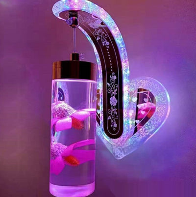 Lámpara de Pared Colgante de Cristal Acrílico Ovalado con Luz Cálida para Hoteles y Dormitorios - Image 13