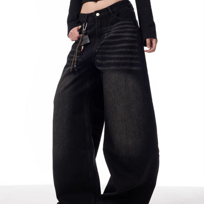 Pantalones Vaqueros Rectos Oversized Vintage Pierna Ancha