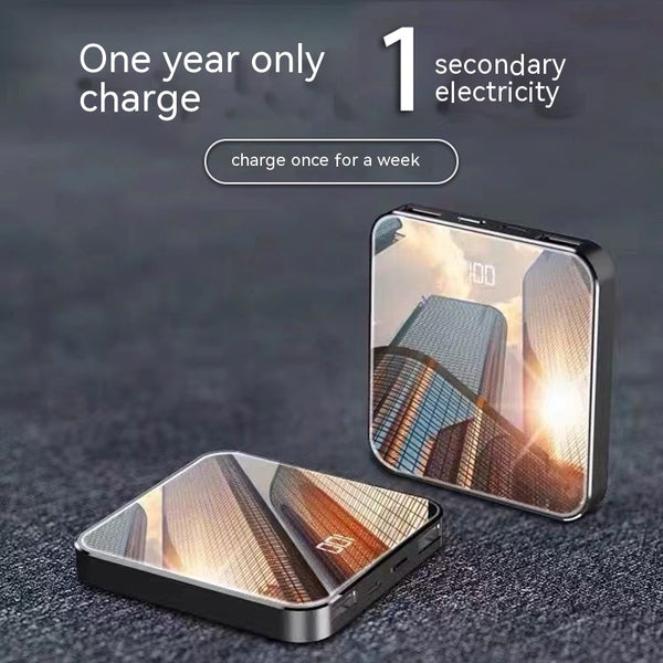 Powerbank Compacto con Espejo Dual de Gran Capacidad