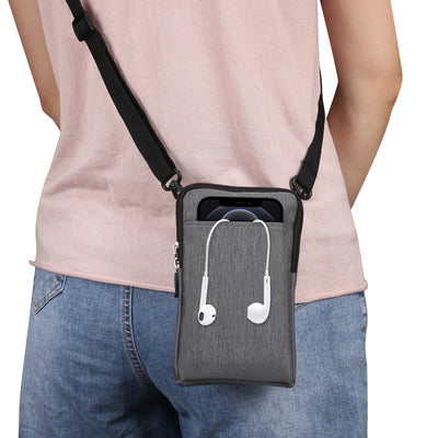 Bolsa Crossbody Diagonal Compacta de Color Sólido - Image 3