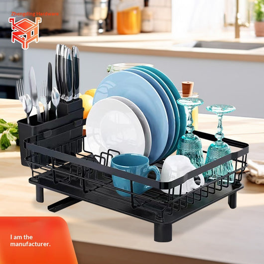 Escurridor Organizador Multiusos para Platos, Tazones y Cubiertos