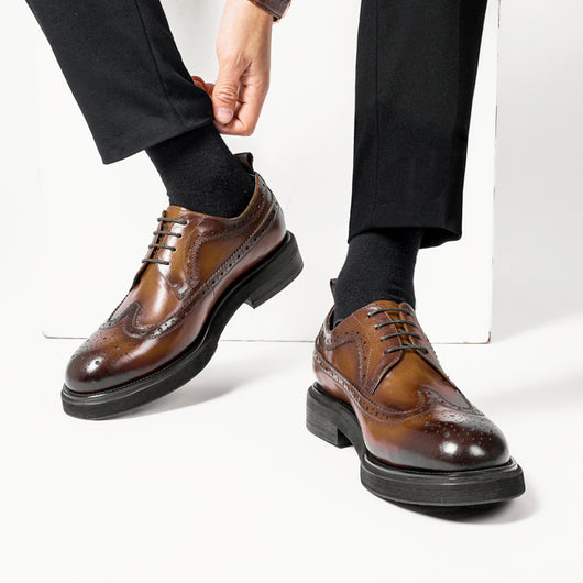 Zapatos de Cuero Resistentes para Hombre - Estilo Ejecutivo Versátil - Image 10