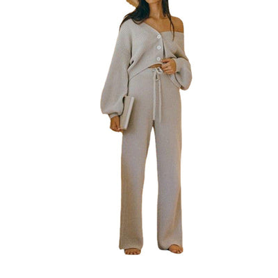 Conjunto Cardigan y Pantalón Largo de Algodón - Image 10