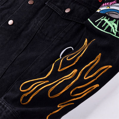 Chaqueta Denim Bordada Invincible Heavy Industries - Image 6