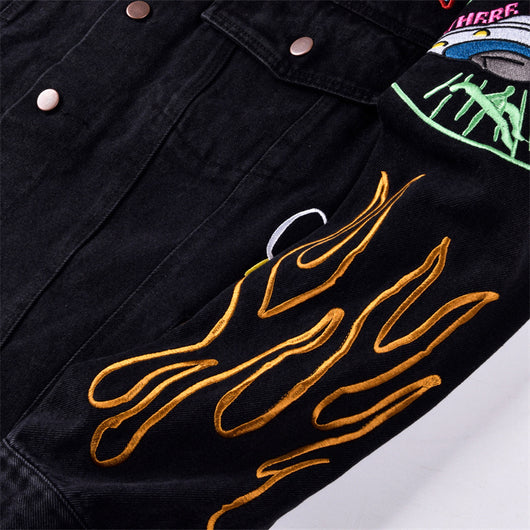 Chaqueta Denim Bordada Invincible Heavy Industries - Image 6