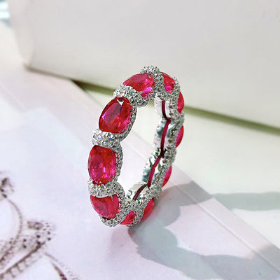 Anillo de Plata 925 con Piedras de Diamante Artificial - Image 15
