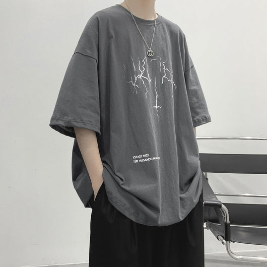 Camiseta Hombre Suelta Manga Corta - Diseño Moderno - Image 11