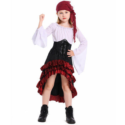 Vestido Halloween Asimétrico con Volantes y Cintura Alta - Image 8