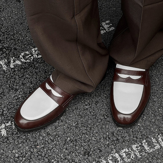 Zapatos Casuales de Cuero para Hombre - Diseño Versátil sin Cordones - Image 5