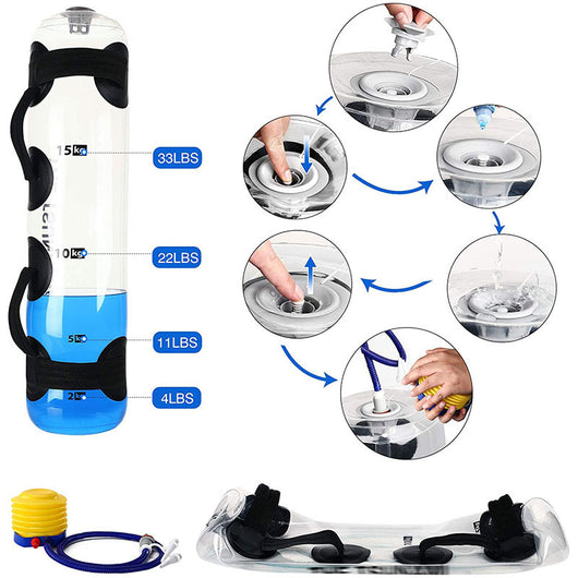 Bolsa de Agua Ajustable para Entrenamiento de Fuerza Portátil - Image 12