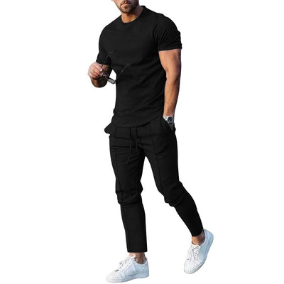 Conjunto Deportivo Casual: Camiseta y Pantalón de Algodón - Image 4