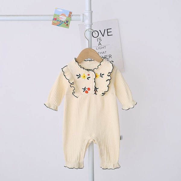 Jumpsuit Coreano para Bebé Niña Primavera - Mono Ligero Tipo Romper